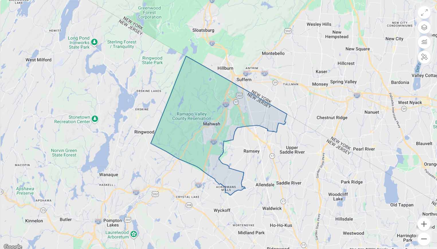 Mahwah Map